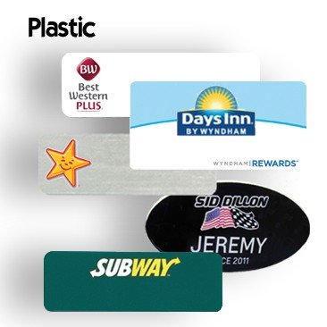 Plastic Name Badges