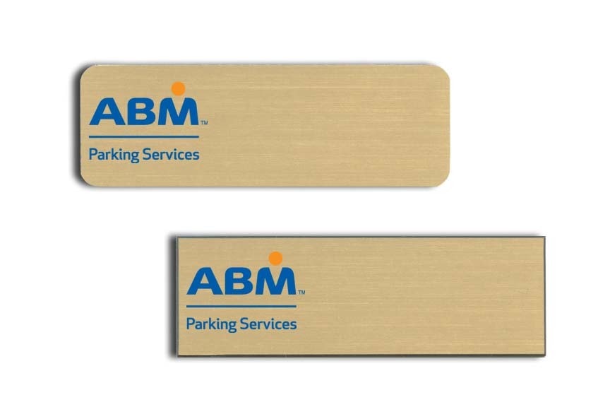 ABM Parking Services Name Tags Badges