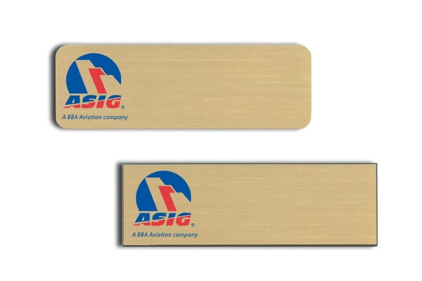 ASIG Name Tags Badges