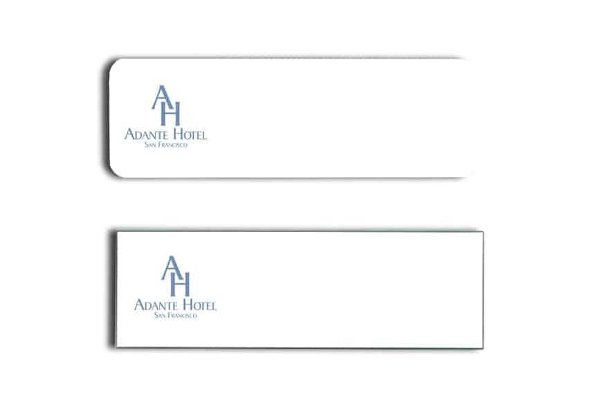 Adante Hotel Name Tags Badges