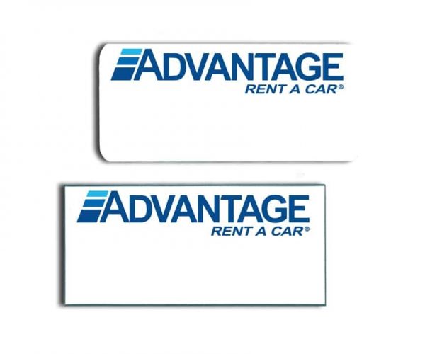 Advantage Rent a Car name badges and name tags