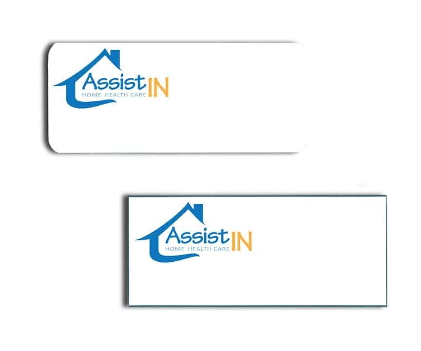 Assist In Home Health Care Name Badges