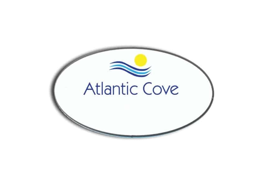 Atlantic Cove name badges tags