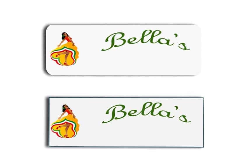 Bella's Name Tags Badges