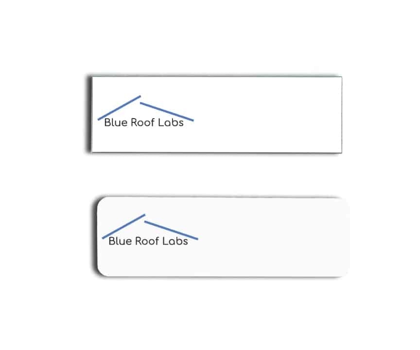Blue Roof Labs name badges tags