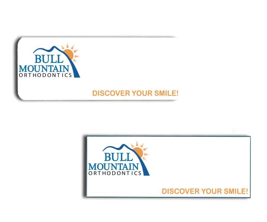 Bull Mountain name badges