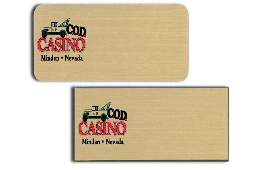 C.O.D. Casino Name Tags Badges
