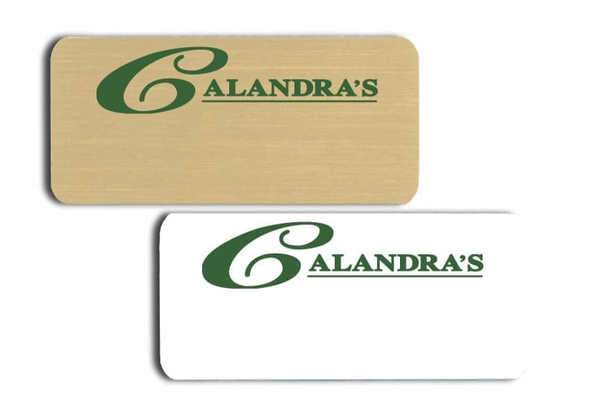 Calandra's name badges