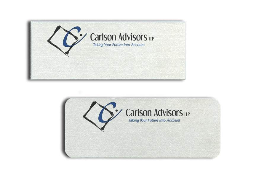 Carlson Advisors Name Tags Badges