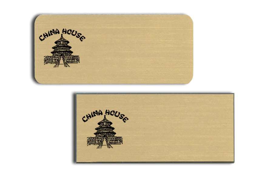 China House name badges