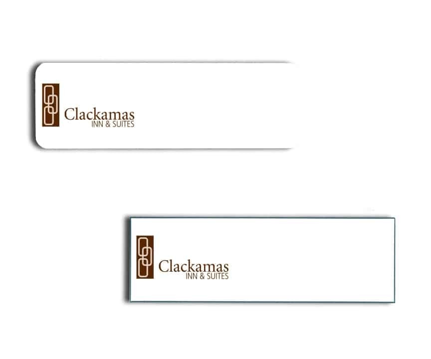 Clackamas Inn Suites name badges