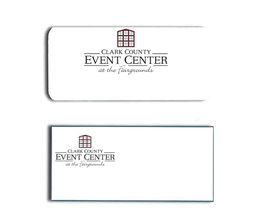 Clark County Event Center name badges
