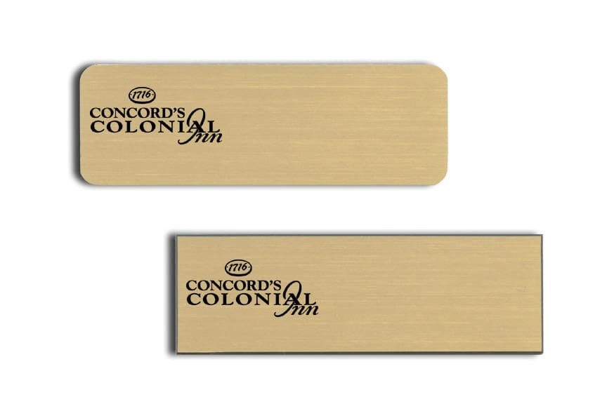 Concords Colonial Inn Name Tags Badges