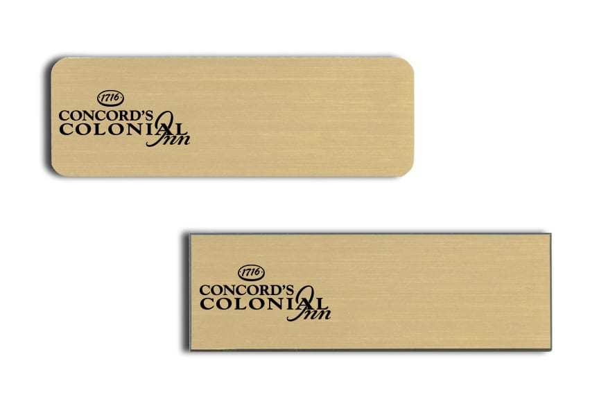 Concords Colonial name badges