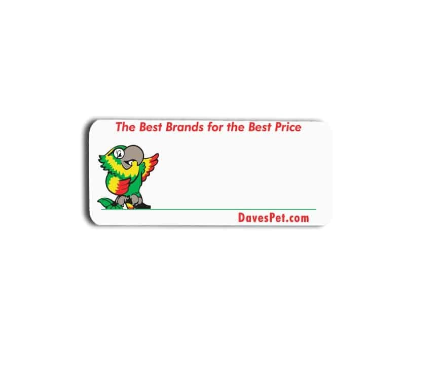Daves pet name badges tags