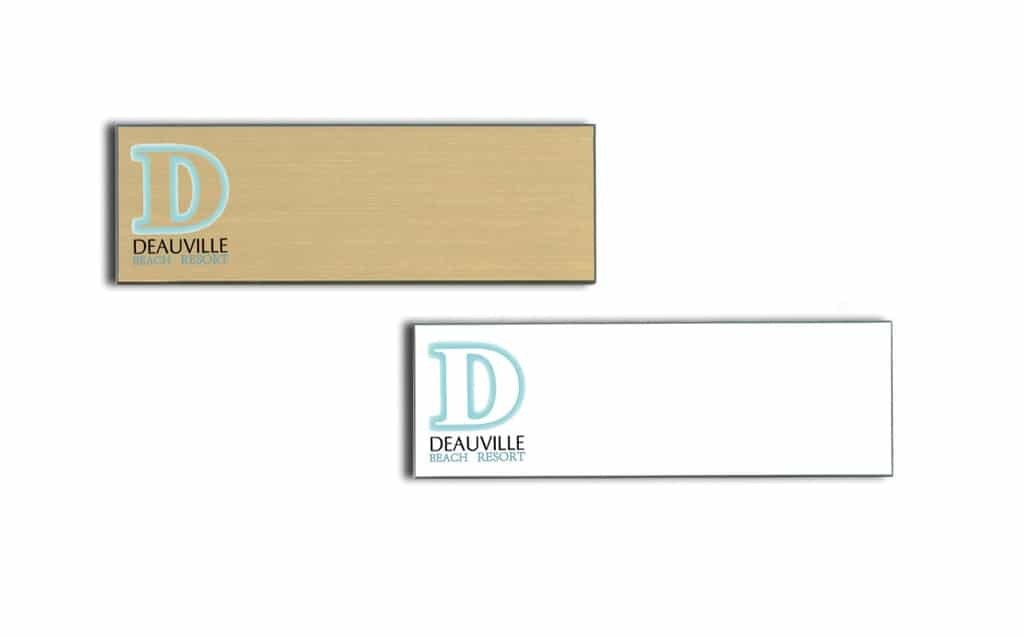 Deauville Beach Resort Name Tags Badges