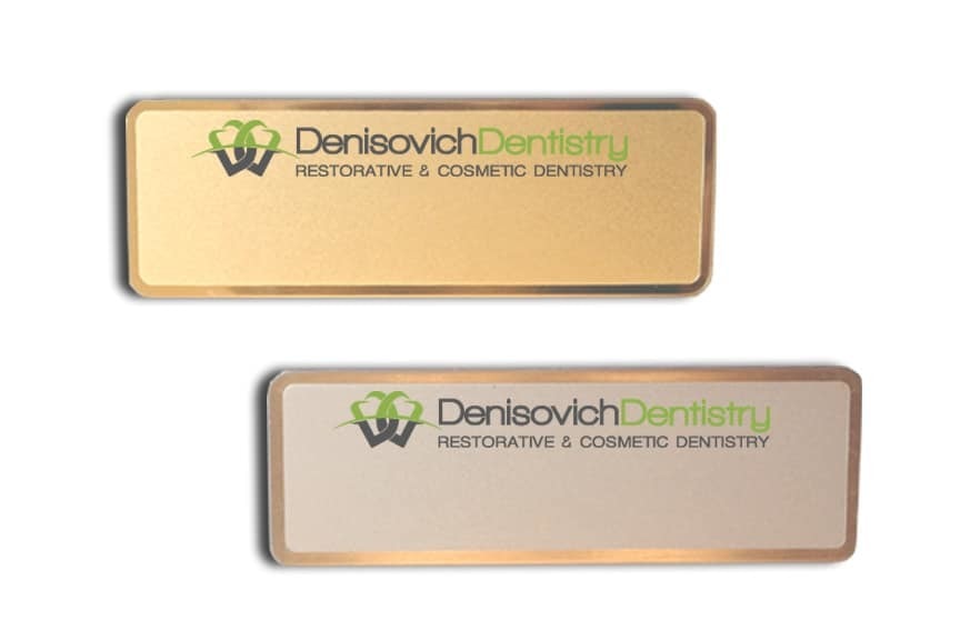 Denisovich Dentistry Name Tags Badges