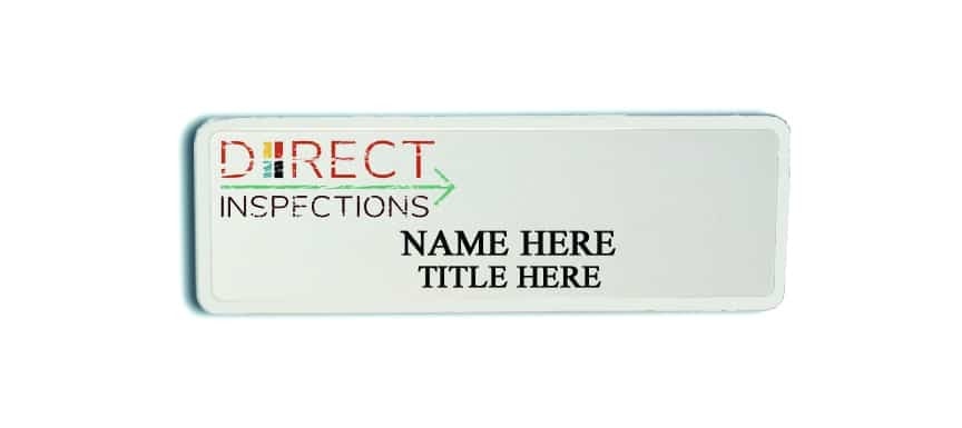 Direct Inspections name badges