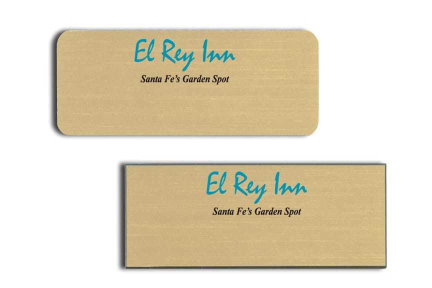El Rey Inn Name Tags Badges