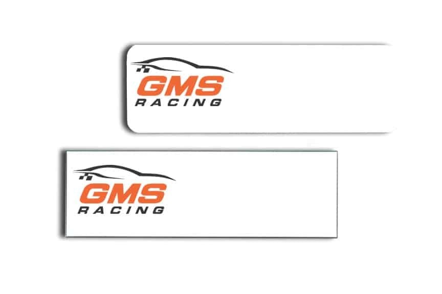 GMS Racing Name Tags Badges