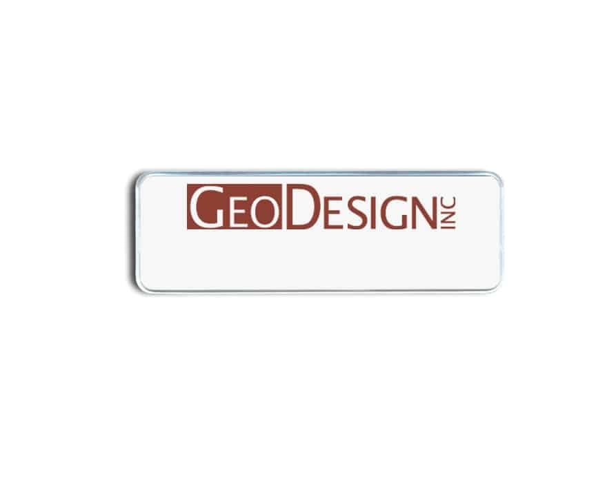 Geo design name badges