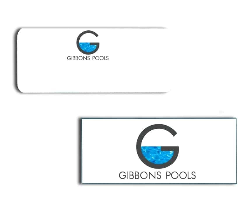Gibbons Pools Name Badges