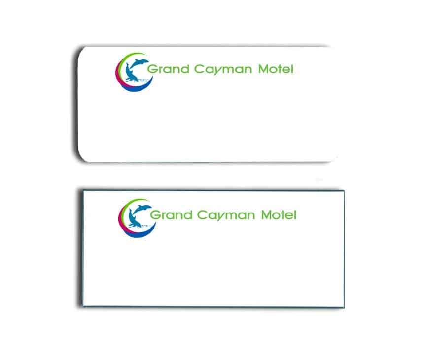 Grand Cayman Motel Name Tags Badges