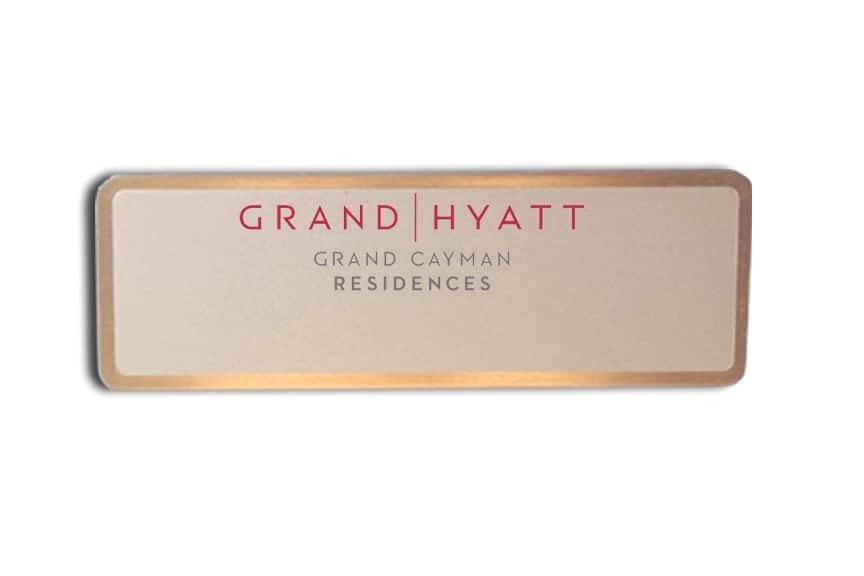 Grand hyatt name badges