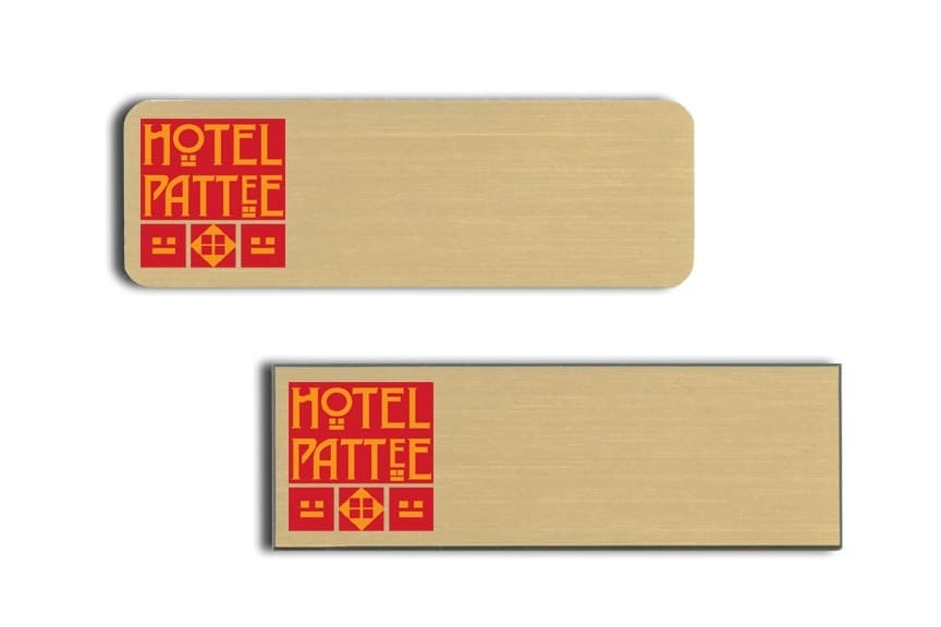 Hotel Pattee Name Tags Badges