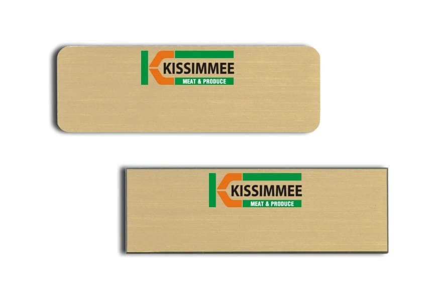 Kissimmee Meat & Produce Name Tags Badges
