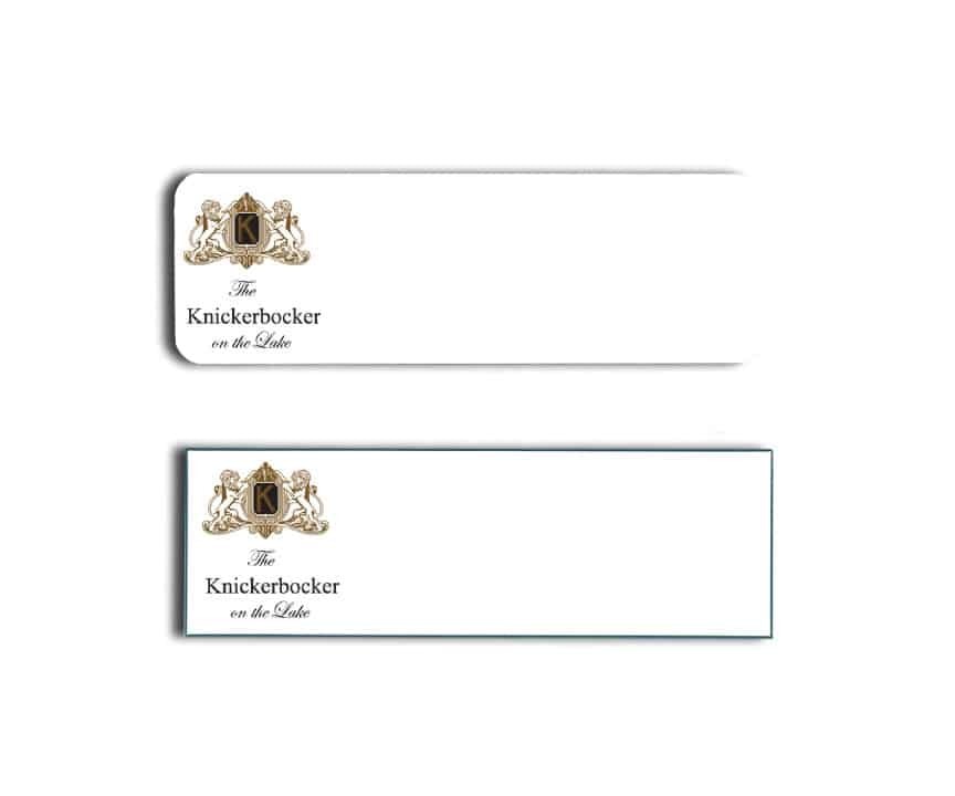 Knickerbocker on the Lake Name Tags Badges