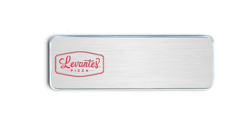 Levantes Pizza name badges