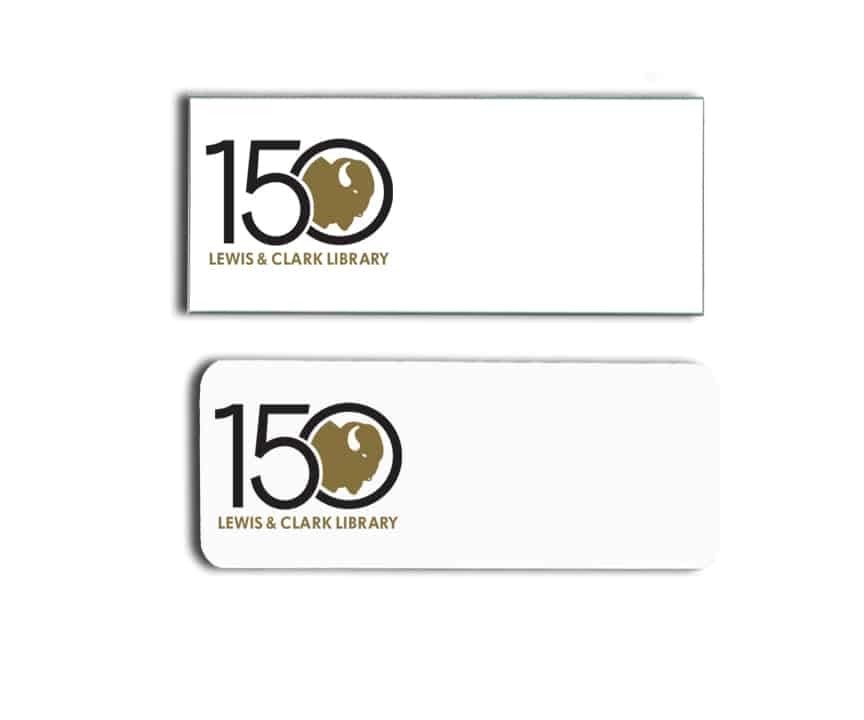 Lewis and Clark Library name badges