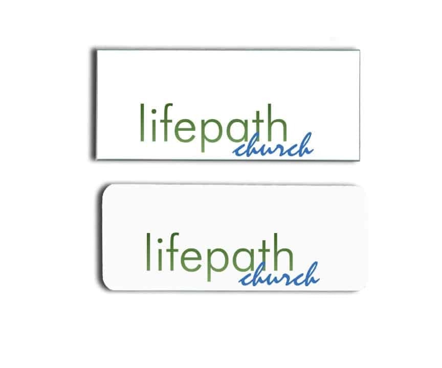 Lifepath Church name badges tags
