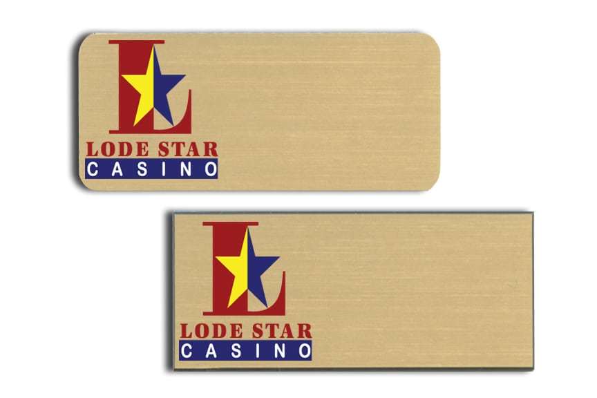Lode Star Casino Name Tags Badges