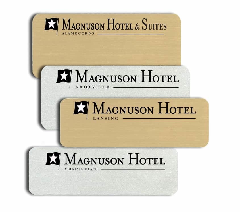 Magnuson Hotel & Suites Name Tags Badges