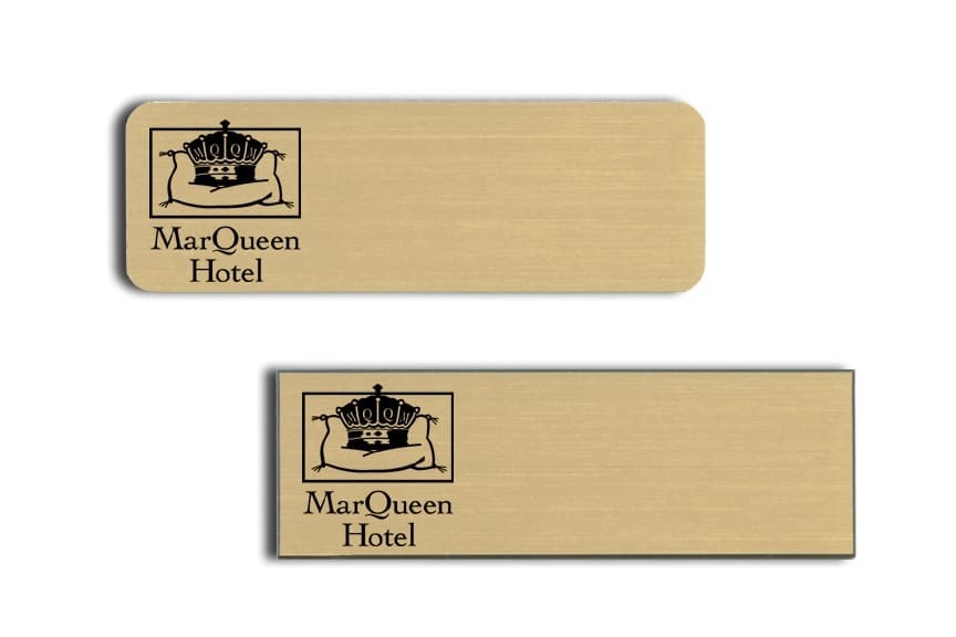 MarQueen Hotel Name Tags Badges