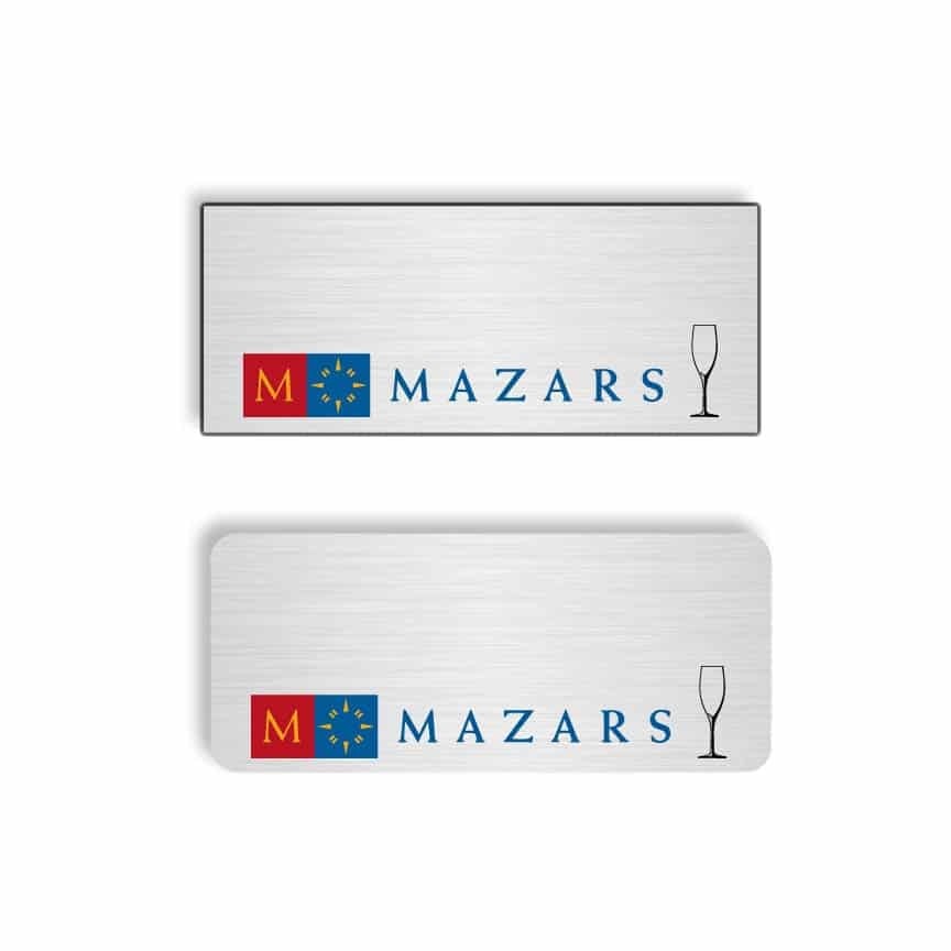 Mazars name badges