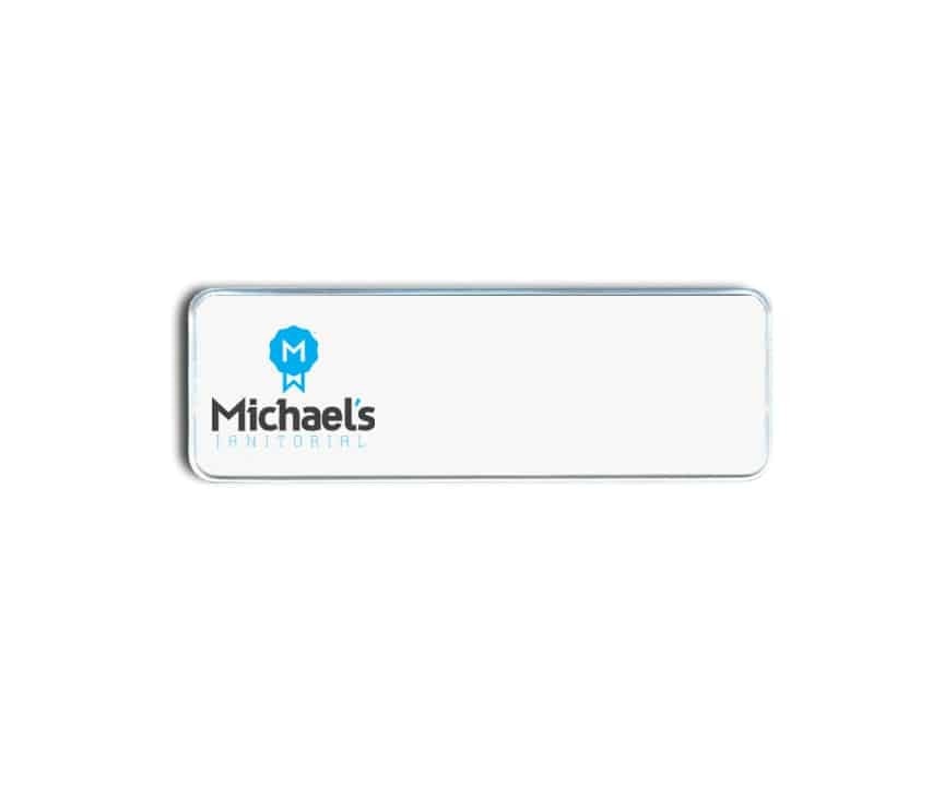 Michael's Janitorial Name Badges