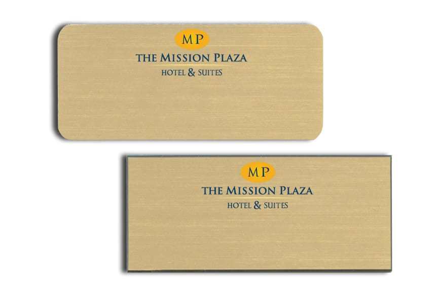 Mission Plaza Hotel & Suites Name Tags Badges