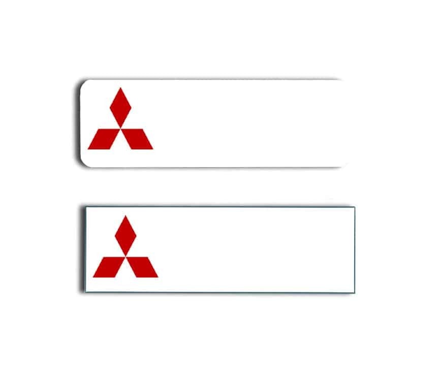 Mitsubishi Name Tags Badges