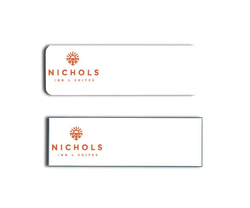 Nichols Inn & Suites name tags badges