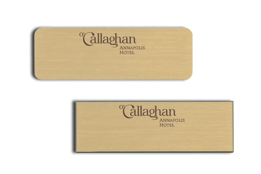 O'Callaghan Hotel Name Tags Badges