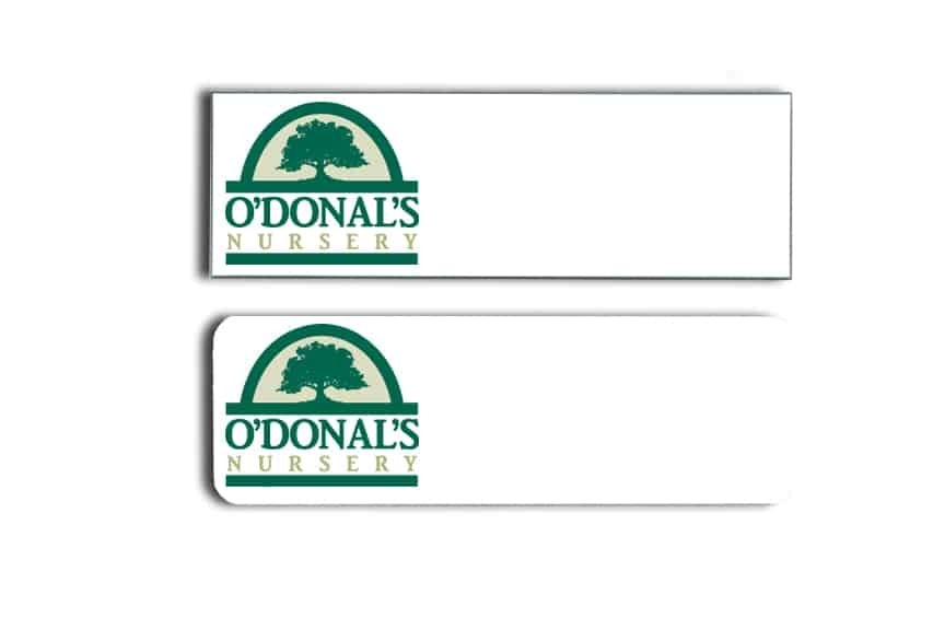 O'Donal's Nursery Name Tags Badges
