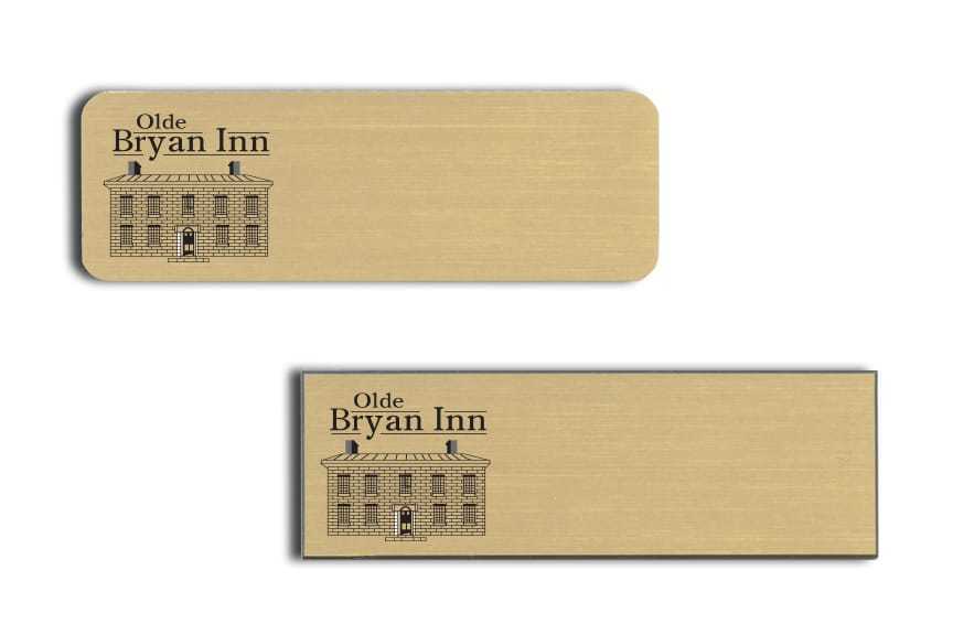 Olde Bryan Inn name badges