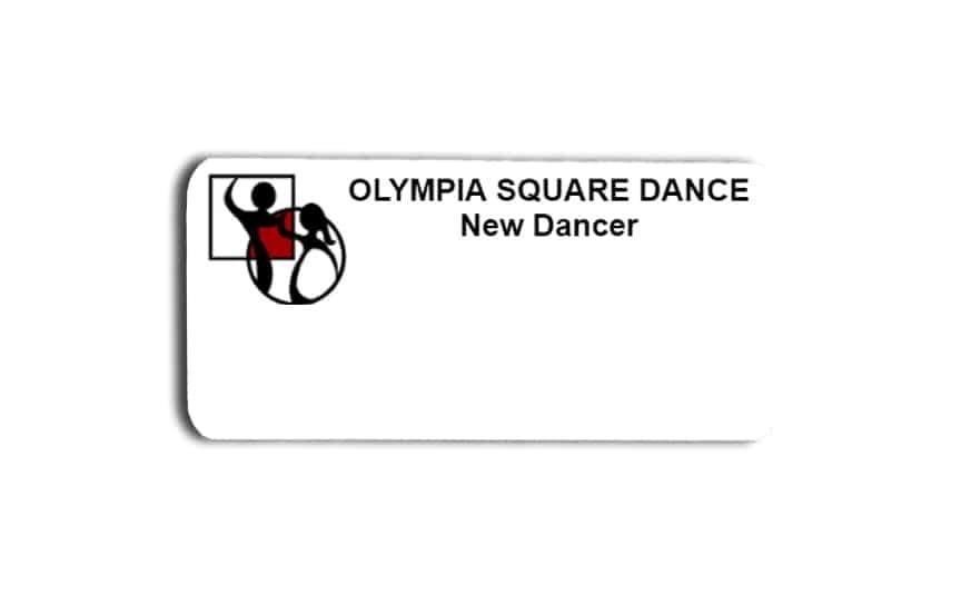 Olympia Square Dance name badges tags