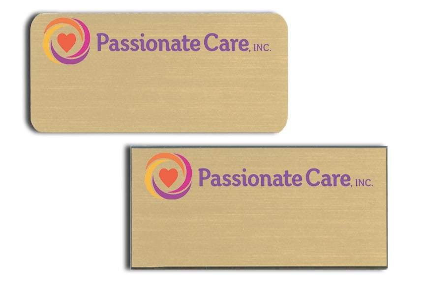 Passionate Care name badges