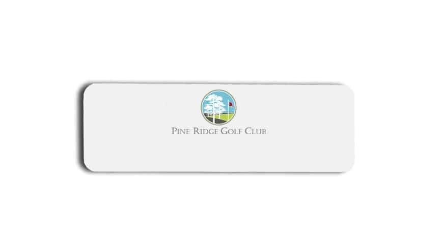 Pine Ridge Golf Club name badges tags