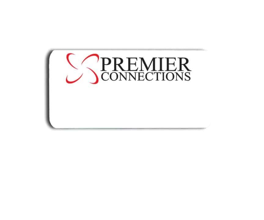 Premier Connections name badges