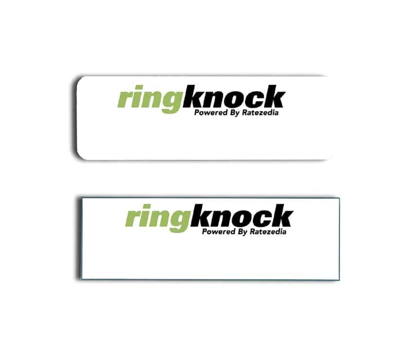 Ringknock name badges